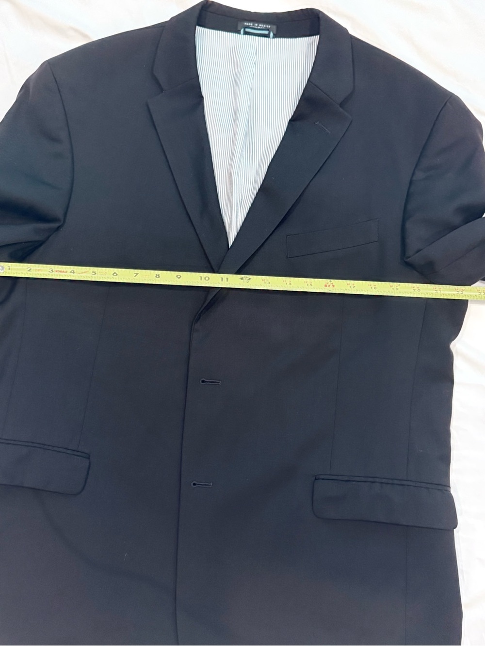 Tommy Hilfiger Men's Classic Black Two-Piece Suit Jacket & Pants - Picture 4 of 8